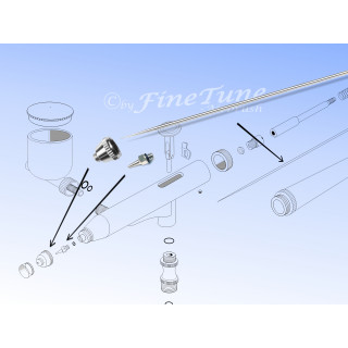 Wechselkopf-Set "M" 0,3 mm FT 730/930/430